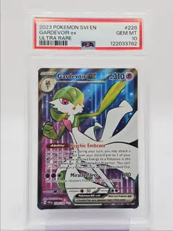 GARDEVOIR EX 2023 POKEMON SCARLET & VIOLET ULTRA RARE 228/198 PSA 10 Q0004 - Image 1