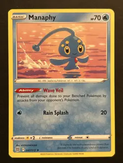 Manaphy 041/172 Rare SWSH Brilliant Stars NM Pokemon TCG - Image 1