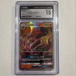 Pokemon Salazzle GX Sm-Burning Shadows 25/147 Ultra Rare Holo CGC 10 2017 - Image 1