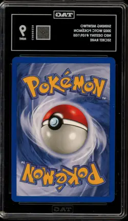 Pokemon Shining Mewtwo Neo Destiny Unlimited Holo Secret Rare #109 TAG 9 Mint - Image 2