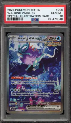 Pokemon Walking Wake ex Temporal Forces Special Illustration Rare #205 PSA 10 - Image 1