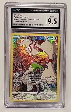 Smeargle TG10/TG30 2022 Pokemon Silver Tempest Character Rare Graded CGC 9.5 - Image 1