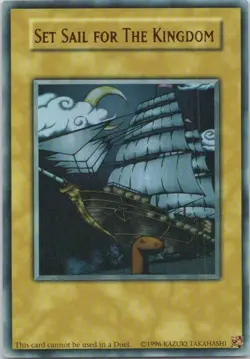 1996 YUGIOH ANIME CUSTOM SET SAIL FOR THE KINGDOM RARE HOLO #NONE - Image 1
