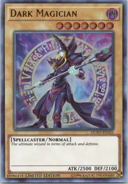 1996 Yugioh Limited Edition DARK MAGICIAN RARE HOLO #DUPO-EN101 - Image 1
