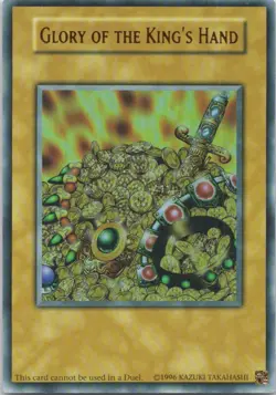 1996 YUGIOH ANIME CUSTOM GLORY OF THE KING'S Hand RARE HOLO #NONE - Image 1