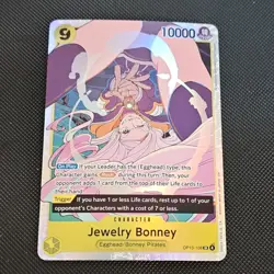 Namco One Piece CCG Jewelry Bonney Super Rare OP13-108 Foil English - Image 1