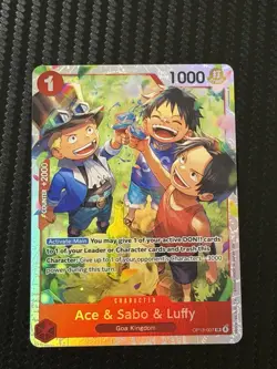 Ace & Sabo & Luffy OP13-007 - One Piece Carrying In His Will - TCG English - SR - Image 1