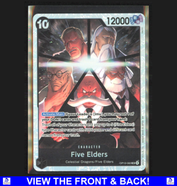 Five Elders 2025 One Piece Carrying On His Will Holo NM SR OP13 082 - Image 1