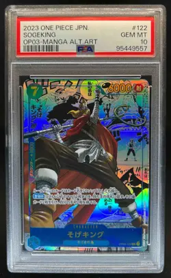 2023 One Piece Japanese Sogeking Manga Alt Art #OP03-122 PSA 10 GEM MINT - Image 1