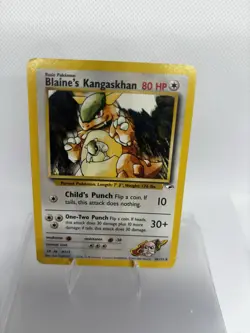 Pokemon TCG Blaine's Kangaskhan 36/132 Gym Heroes Non-Holo Card WOTC 2000 - Image 2
