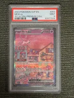 Mew ex 053 Sv: Scarlet & Violet Promo Cards Grade 9 Pokemon Holo - Image 1