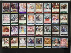 One Piece TCG English 32 R and SR card lot - Image 1