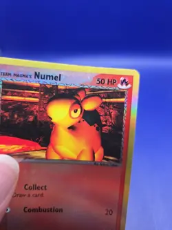 Team Magma's NUMEL vs Team Aqua POKEMON Reverse Holo 2004 Trading Card 64/95 TCG - Image 2