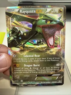 Pokemon Rayquaza EX Holo Ultra Rare Card 85/124 Dragons Exalted LP - Image 1