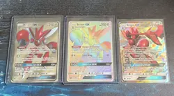 Pokemon Scizor GX + Full Art + Rainbow 158/168 cards Celestial Storm 175/168 - Image 1