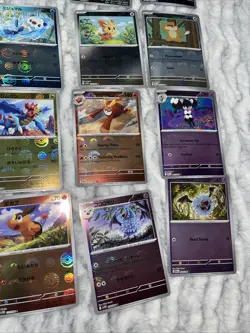 Lot of 20 Pokeball Pattern Pokemon Cards From Black Bolt White Flare All NM - Image 4
