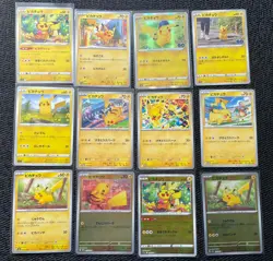 Lot of 12 Pikachu Pokemon Cards Japanese Japan Pokemon Card Collection - Image 1