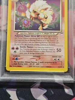Pokemon Neo Destiny Holo Card Light Arcanine 12/105 PSA 9 Mint 2002 - Image 5