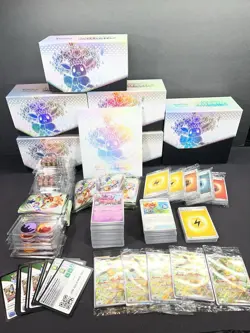 Huge Lot Of Prismatic Evolutions Pokemon Cards Dice Sleeves Tokens - Image 1