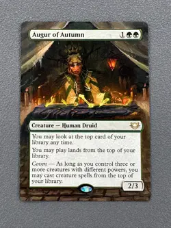 Augur of Autumn MTG Edge of Eternities Commander Hand Painted Full Altered Art v - Image 1