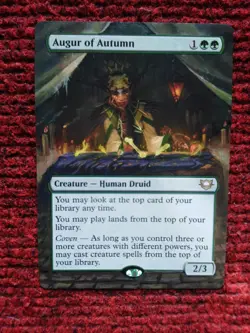 Augur of Autumn MTG Edge of Eternities Commander Hand Painted Full Altered Art v - Image 2