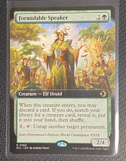 Formidable Speaker (Extended Art) Lorwyn Eclipsed Reg Non-Foil MTG ECL #366 NM/M - Image 1