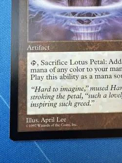 Lotus Petal - Tempest - Magic The Gathering - Vintage 1997 - Image 4