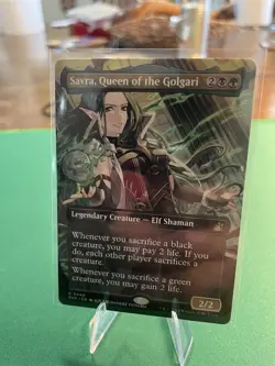 2024 - MTG -Savra, Queen of the Golgari - Ravnica Rem. - Borderless Anime - 1BA - Image 3