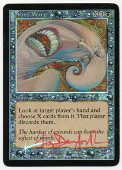 MTG M:tG SIXTH EDITION Mind Warp FOIL - SIGNED by Liz Danforth! - Image 1