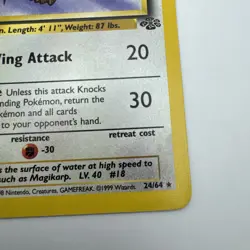 Pidgeot 24/64 - Jungle Set - Non Holo Rare - WoTC Pokemon TCG 1999 - Image 3