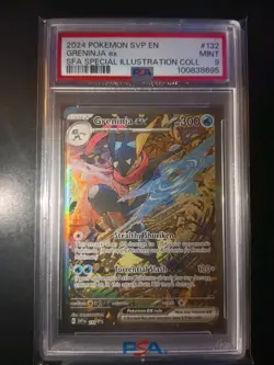 2024 Pokemon SVP en Greninja EX Special Illustration Collection #132 PSA 9 - Image 1