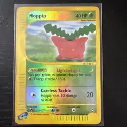 Pokemon TCG Hoppip 83/147 Aquapolis Reverse Holo Common - Image 1