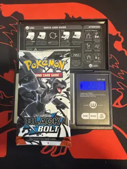 22.83g Heavy - Pokemon TCG S&V - Black Bolt Booster Pack! Semi GOD U - Image 1