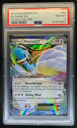 2016 Pokemon XY Fates Collide Altaria Holo #83/124 PSA 8 - Image 1
