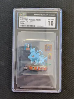 1998 Pokemon Japanese Amada Super DX Clear Nidorina #D12 CGC 10 - Image 1