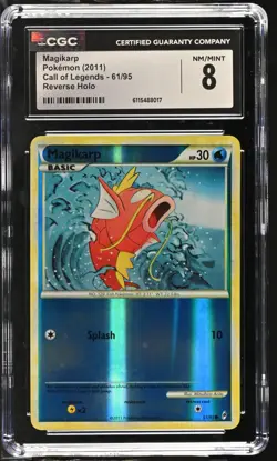 CGC NM/Mint 8 Pokemon Magikarp 61/95 2011 Call of Legends Reverse Holo - Image 1