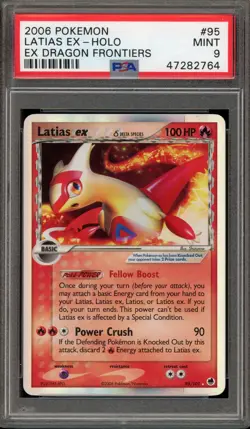 Pokemon Latias ex EX Dragon Frontiers Holo Ultra Rare #95 PSA 9 Mint - Image 1