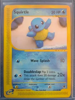 Pokemon Squirtle 131/165 Expedition Base Set Regular - Image 1