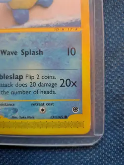 Pokemon Squirtle 131/165 Expedition Base Set Regular - Image 5