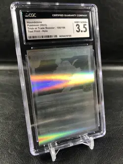 TEST PRINT - Houndstone 106/198 - Trick Or Trade - Holo - 2023 - Pokemon TCG - Image 4