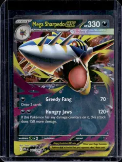 2025 Pokemon Phantasmal Flames Mega Sharpedo ex Double Rare #061/094 - Image 1