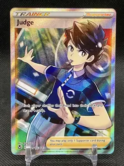 2022 Pokemon SWSH Silver Tempest Judge Trainer Full Art #TG25/TG30 Near Mint - Image 1