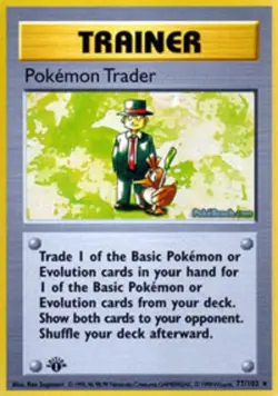 Pokemon Trader - 77/102 - Rare - 1st Edition Base Set Damaged - Image 1