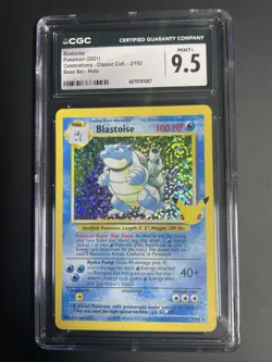 2021 Pokemon Blastoise Celebrations 2/102 Holo CGC 9.5 MINT - Image 1