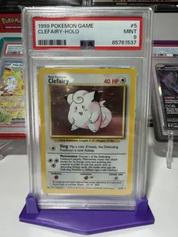 1999 Pokemon Game #5 Clefairy - Holo PSA 9 MINT - Image 1