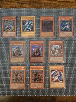 Vintage Yugioh Holo & Rare Dragon Lot Armed LV7 Blue Eyes White Dragon SKE SOD + - Image 1