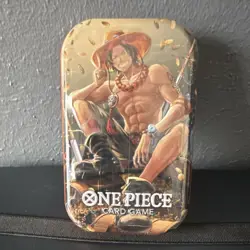 One Piece CCG Ace Character Deck Card Game Sealed Tin Collectible Trading Deck - Image 1