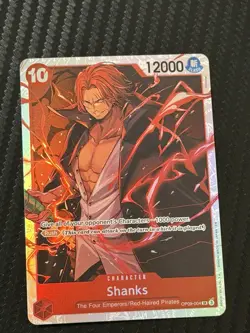 One Piece CCG Shanks OP09-004 SR Foil Emperors in the New World English Edition - Image 1