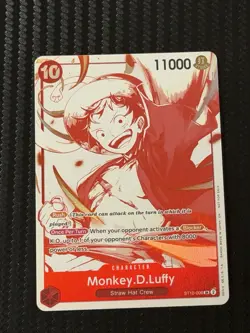 Monkey D Luffy SR ST10-006 3rd Anniversary Treasure Campaign One Piece ENGLISH - Image 1
