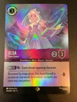 Disney Lorcana Fabled - Elsa - Snow Queen 210/204 - Epic - Holo - Image 1